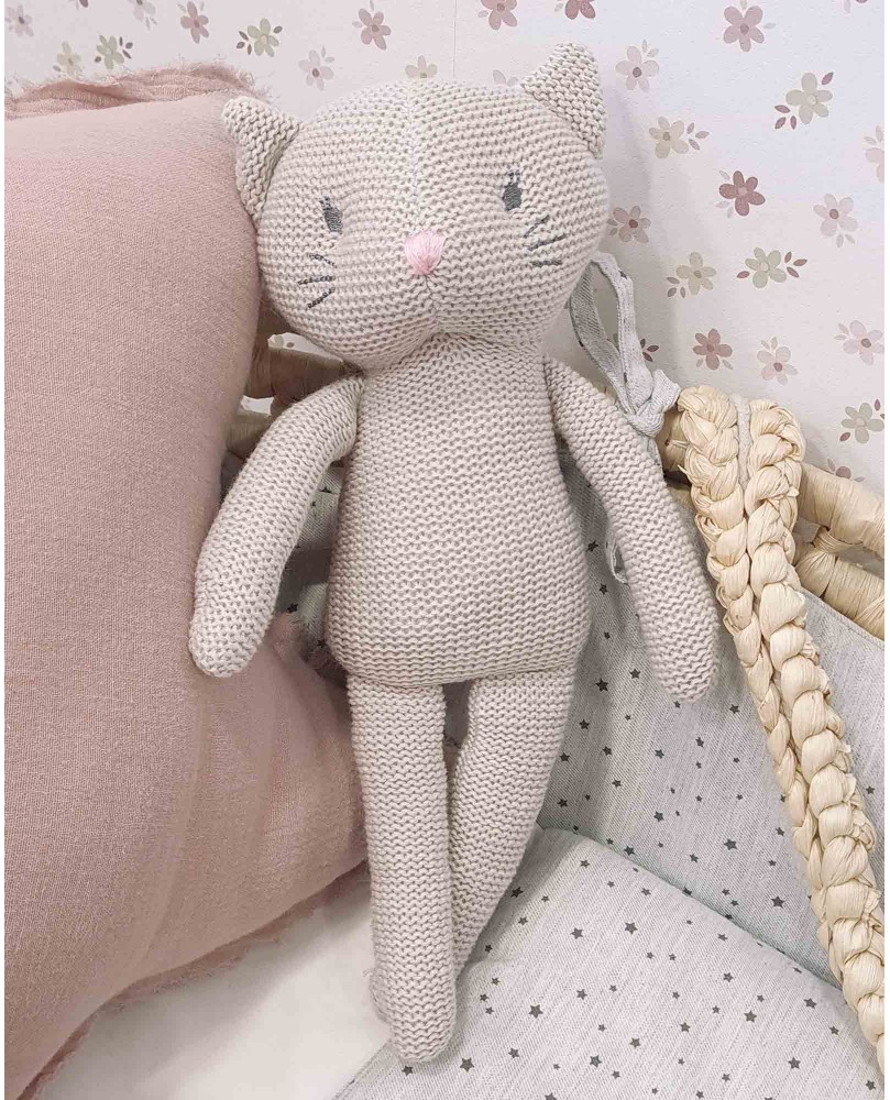 Muñeco gato de algodón