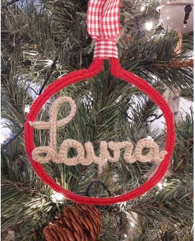 BOLA NAVIDAD CON NOMBRE