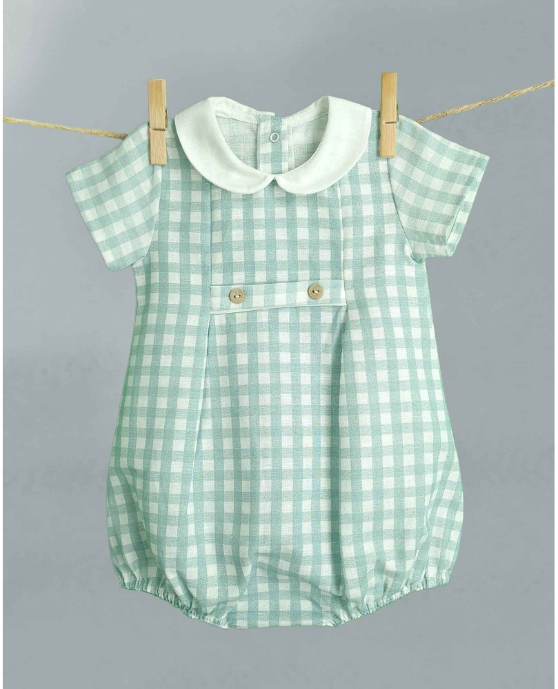 PELELE C BEBÉ TAPETA VICHY VERDE PELELE C BEBÉ TAPETA VICHY VERDE