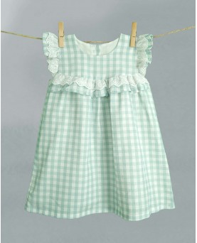 VESTIDO VICHY VERDE