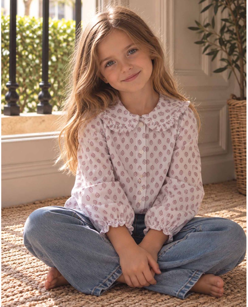 Blusa cuellos hojitas Bath